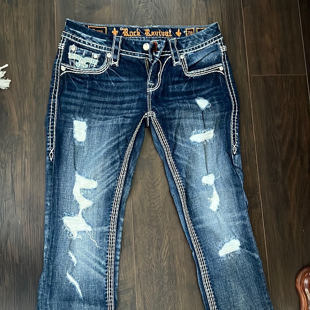 Rock Revival Nancy crop jeans so 26 like new